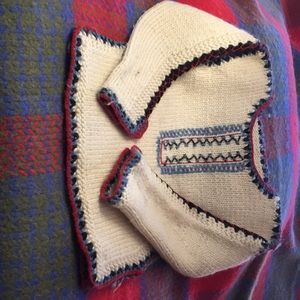 Vintage Swiss Ski Sweater- Hand Knit Wool